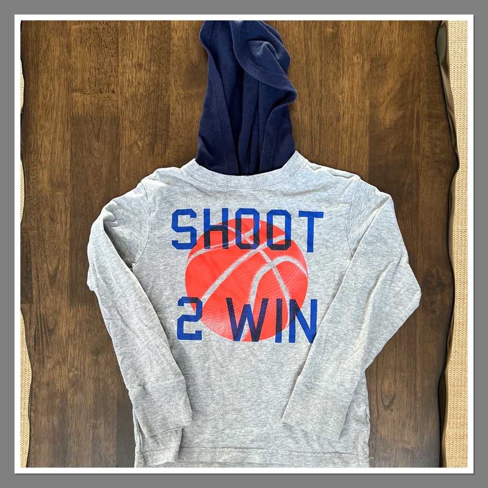 THE CHILDREN' PLACE Hooded Long Sleeve Shirt